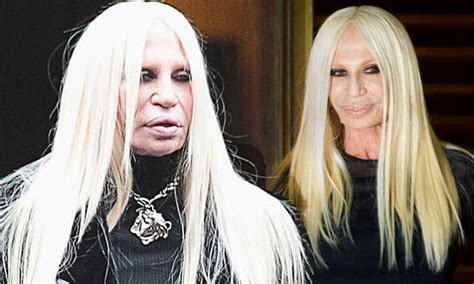 what does donatella versace look like|donatella versace without make up.